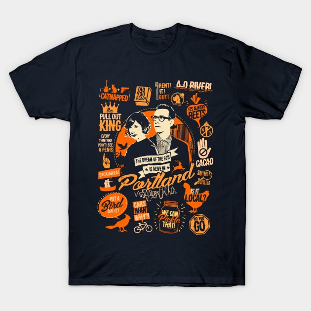 Portlandia Quotes T-Shirt by TomTrager